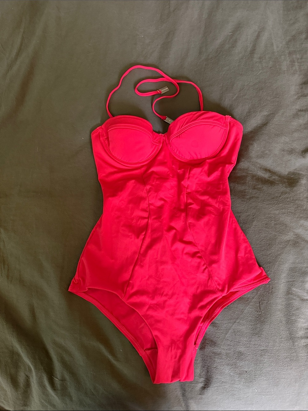 Zimmermann red One-Piece Swimsuit with Built-In Bust Support